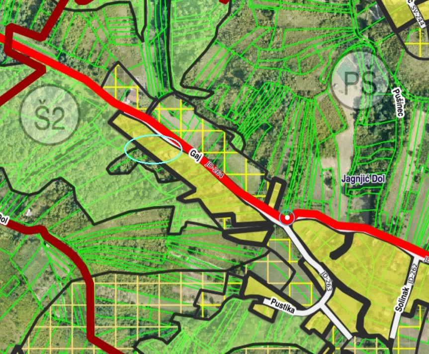 Zemljište za prodaju Jagnjić Dol Sveta Nedelja – građevinska zona i šuma